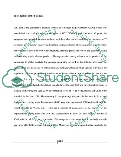 AE.Com: Its Business Models and Its Evaluation