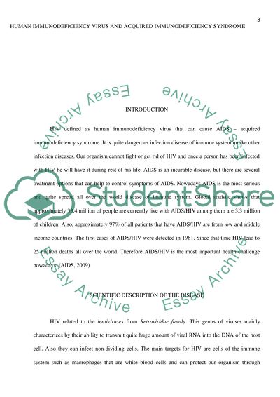 Human immunodeficiency virus and acquired immunodeficiency syndrome