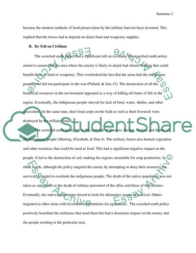 Scorched Earth Policy