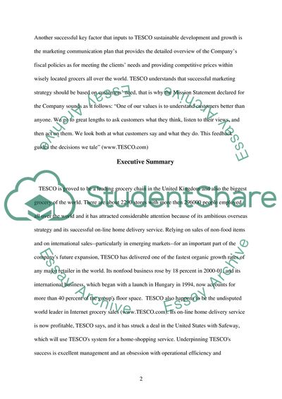 Marketing Communication Strategies of TESCO