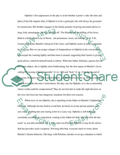 Burn Out the Sense: Ophelias Madness