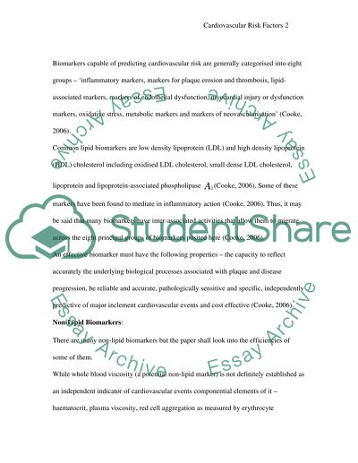 The Non-Lipid Risk Factors for Cardiovascular Events