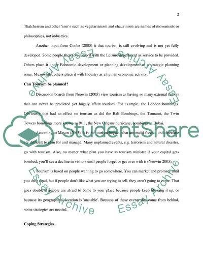 National and Regional Tourism Planning