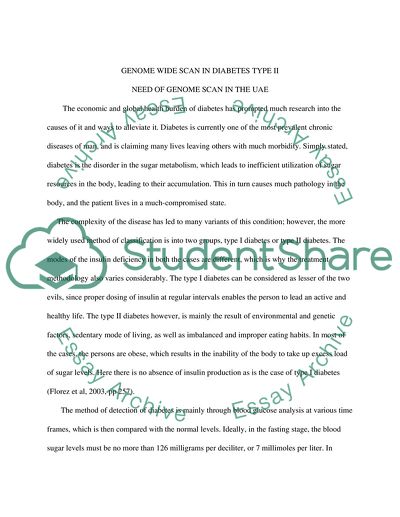 Diabetes Type II Need to be Scanned in the UAE