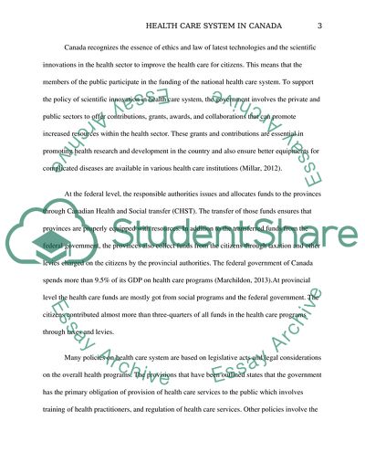 Health Insurance and Funding Policy in Canada