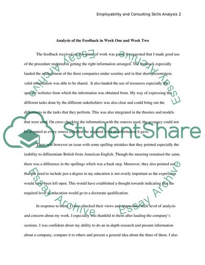 Employability and Consulting Skills