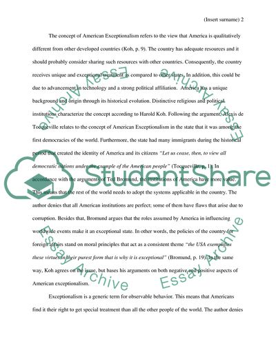 Positive and Negative Aspects of American Exceptionalism