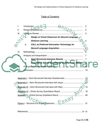 Virtual Classroom for Second Language Distance Learning