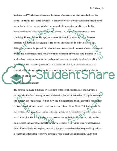 Parenting Program Can Impact Self-Efficacy