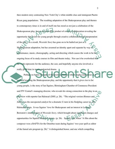 Importance of Teaching Romeo and Juliet in Contemporary Settings