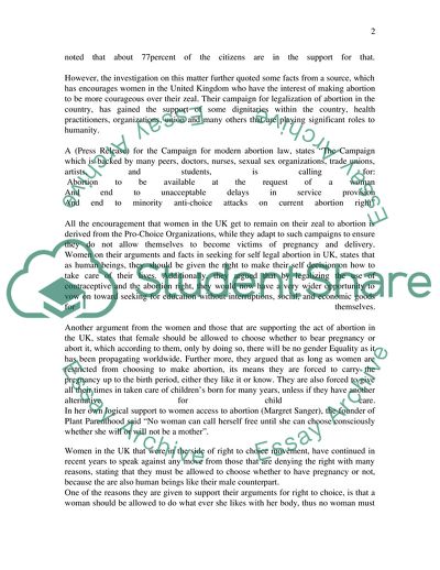 The Abortion in the UK