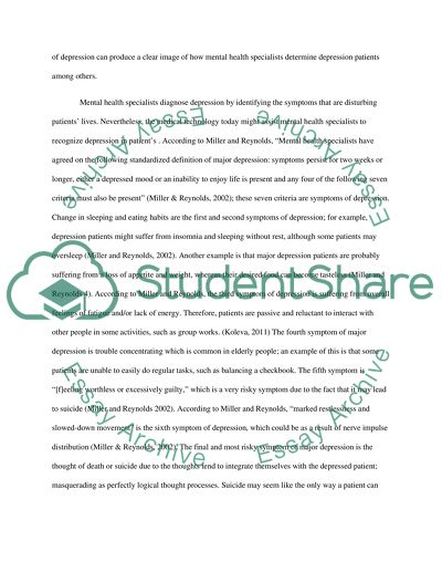Depression and Treatment Outcome Related to Psychopharmacology