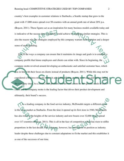 Competitive Strategies Used by Top Companies