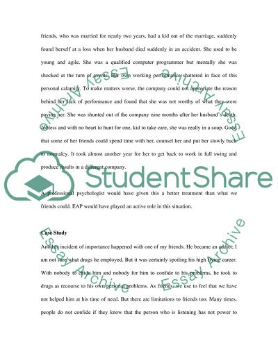 Employee Assistance Program