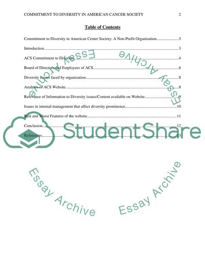 Diversity in organizations essay