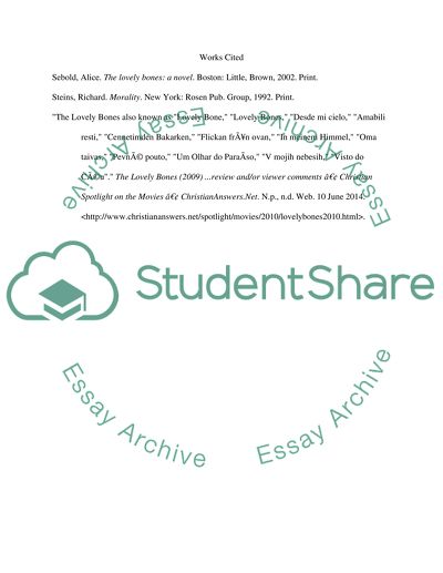 The Concept of God - the Novel Lovely Bones