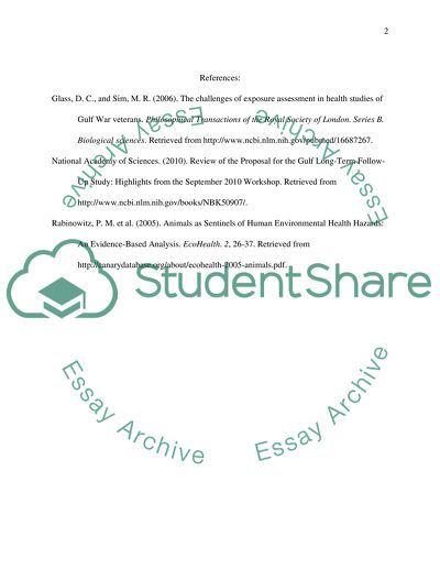 Vulnerability for the Hazards of the Environment