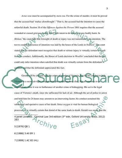 Criminal Law Problem