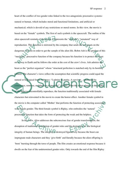 Reading response SF 1