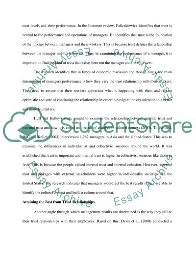 Literature review on the determinants of managers perfomance