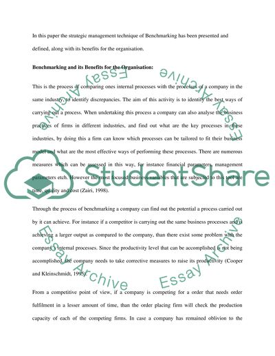 Strategic Management Techniques