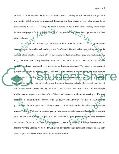 Looking deeper into the educational success of Korea