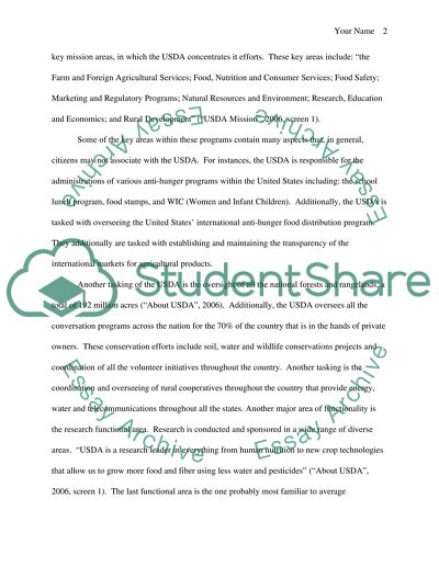 United States Department of Agriculture