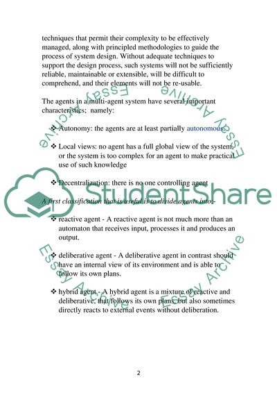 Multi-Agent Systems and the Areas Related to It