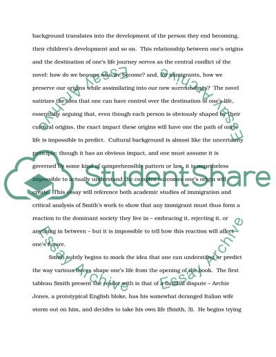 Heritage, Culture and Culture Shock of Emergent Identities in the Novel White Teeth by Zadie Smith