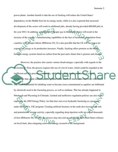 Hydraulic fracturing in the USA