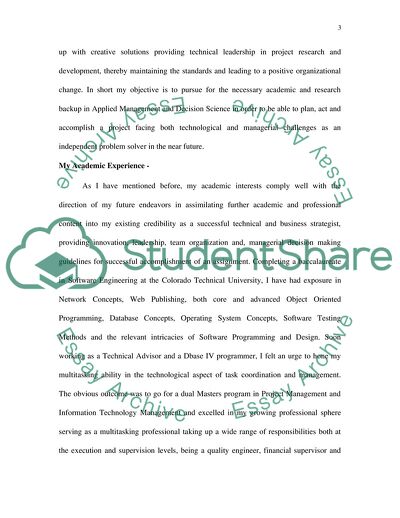 My Professional Objectives