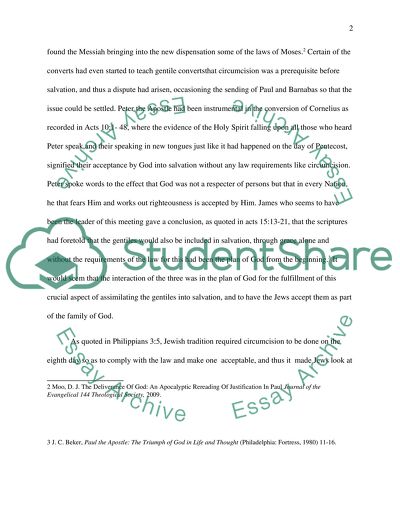 An Apocalyptic Rereading Of Justification In Paul