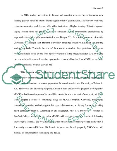 Consider MOOCs and discuss whether they are a revolutionary breakthrough in education or simply a fad