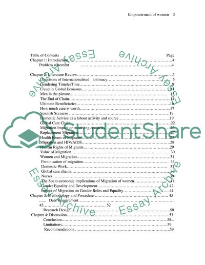 Empowerment of women by migratory process