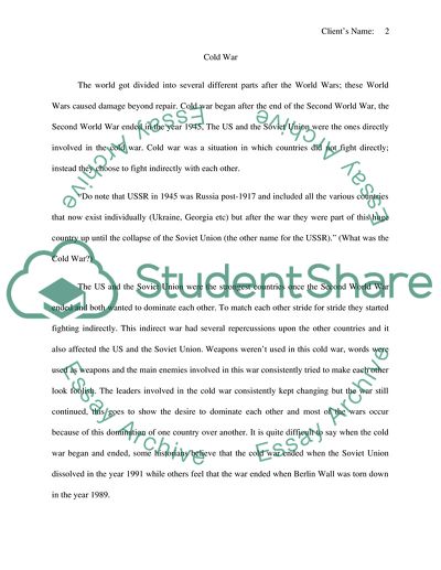 An Introduction to the Cold War