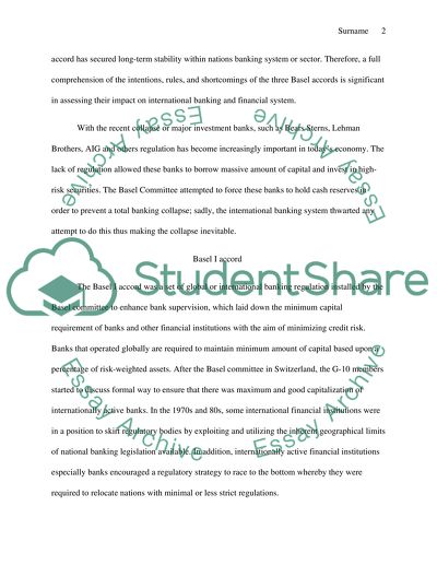 Analysis of Basel I, II, And III Agreements