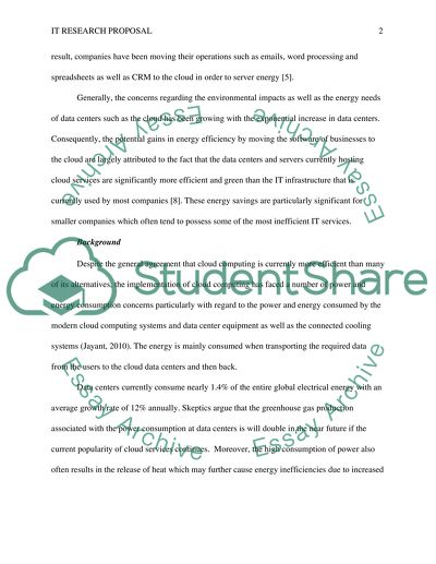 Cloud Computing Energy Efficiency