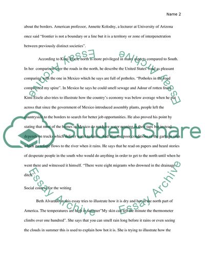 The Experience with the Children in Nogales