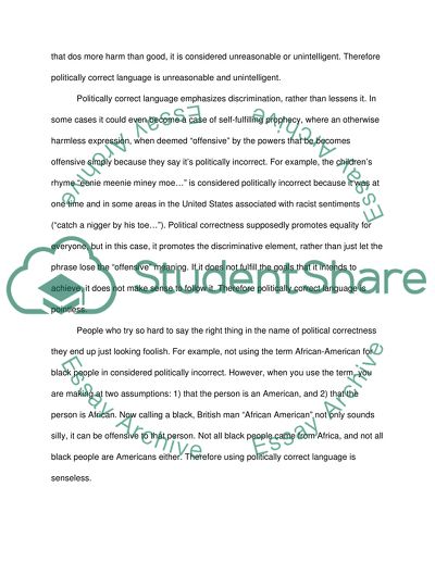 The Effects Of Political Correctness