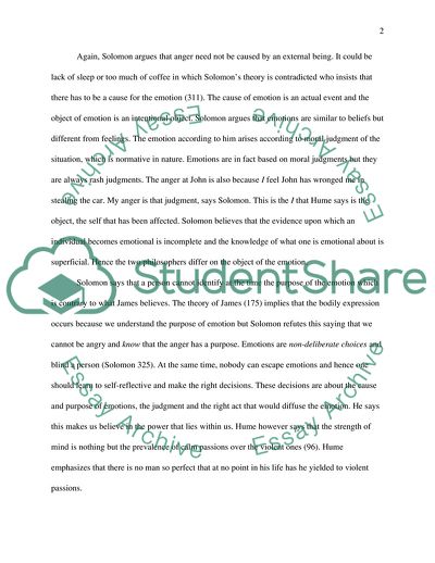 Emotions from the Philosophical Perspective