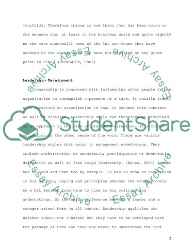 Literature Review - Practices in the field of Organizational Development