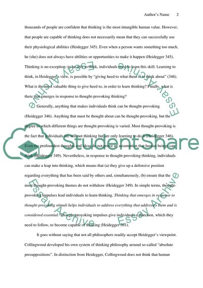 Philosophical Ideas of Martin Heidegger