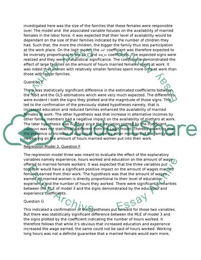 Types of Regression Models