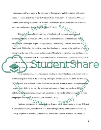 Head and Neck Cancers