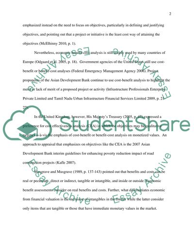 Estimating Benefits and Sensitivity and Risk Analyses for Road Projects