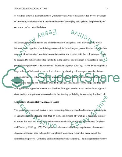 Modern Risk Analysis based on PRA