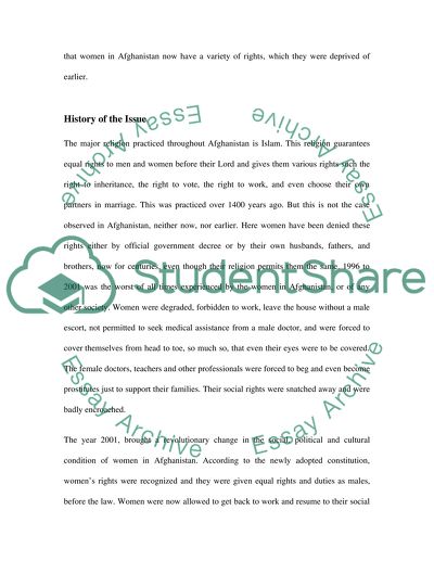 Womens Rights in Afghanistan Have Not Improved