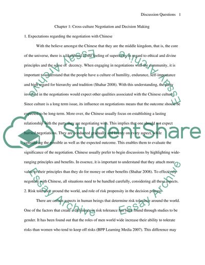 Assignment: Discussion Questions (3)