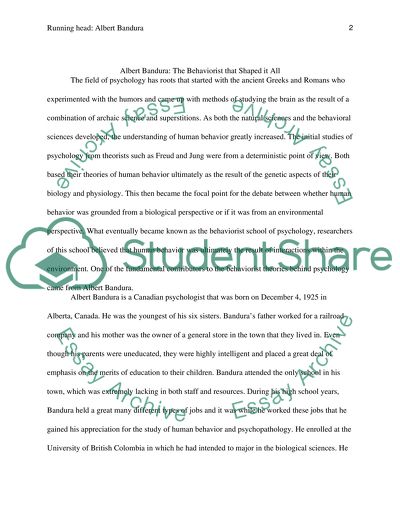 Albert Bandura: The Behaviorist that Shaped it All