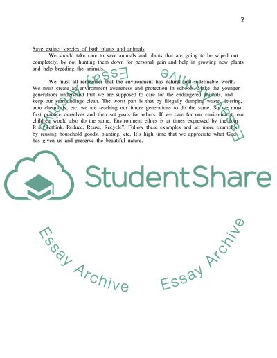 Environment Ethics, Culture and Nature